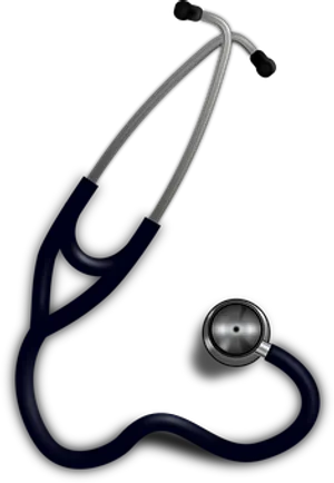 Modern Stethoscopeon Black Background PNG