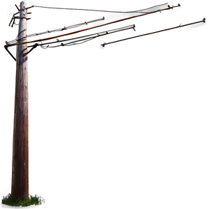 Modern Telephone Pole PNG 06132024