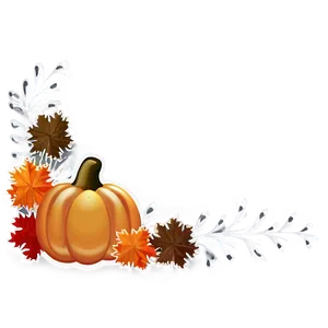 Modern Thanksgiving Border Png Uwj77 PNG image