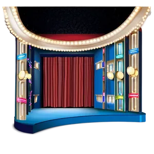 Modern Theatre Stage Png Sxv PNG image