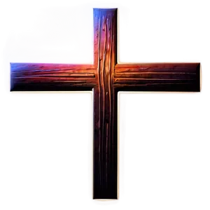 Modern Thin Cross Art Png 06292024 PNG image