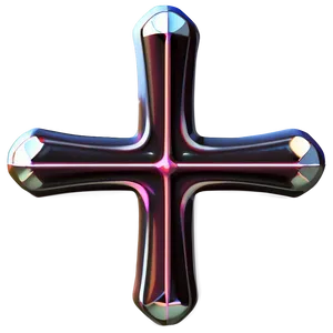 Modern Thin Cross Art Png Vuh PNG image