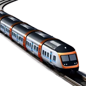 Modern Train Track Design Png 3 PNG image