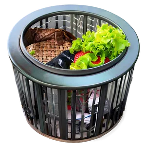 Modern Trash Bin Design PNG Mki56 PNG