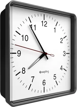 Modern Wall Clock Design PNG image