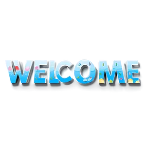 Modern Welcome Text Png Fbp40 PNG image