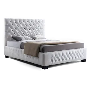 Modern White Bed Design Png 98 PNG image