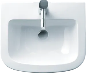 Modern White Ceramic Sink PNG image