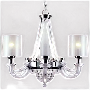 Modern White Chandelier PNG 69