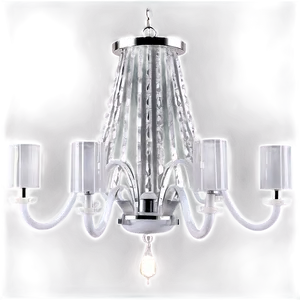 Modern White Chandelier PNG Lpm66 PNG