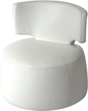 Modern White Club Chair PNG image
