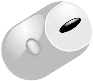 Modern White Computer Mouse PNG image