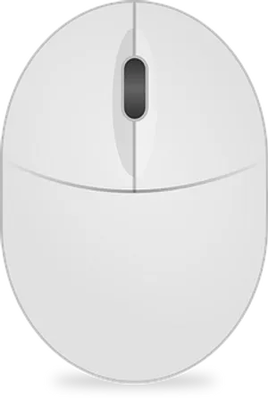 Modern White Computer Mouse Icon PNG image