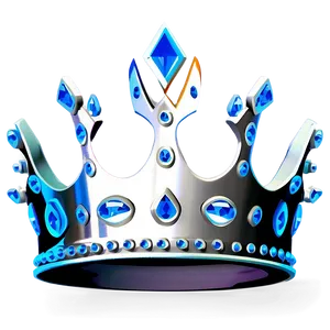 Modern White Crown Design PNG Gqf16 PNG