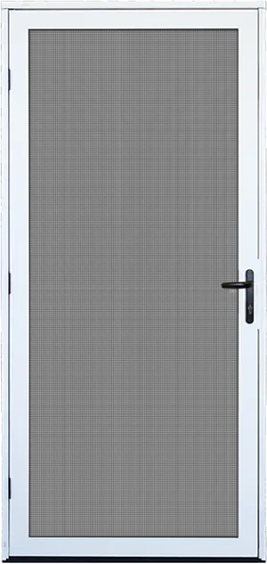 Modern White Doorwith Black Panel PNG image