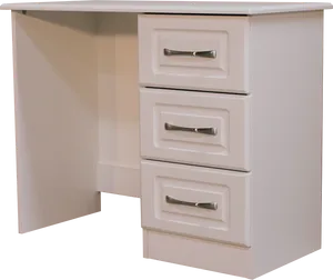 Modern White Dressing Table Drawer Unit PNG image