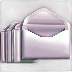 Modern White Envelope PNG Cte19