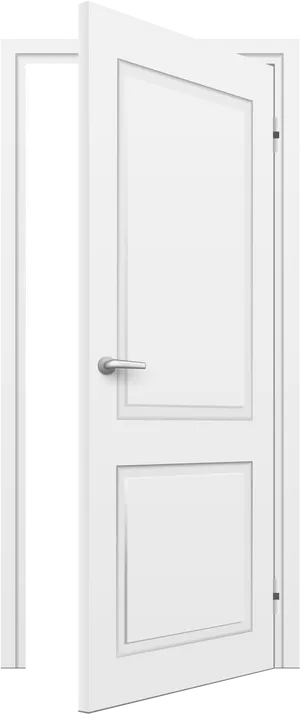 Modern White Interior Door PNG image