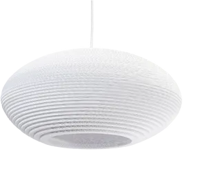Modern White Pendant Light PNG image