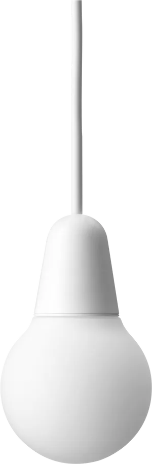 Modern White Pendant Light PNG image