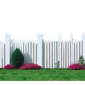 Modern White Picket Fence Png 06272024 PNG image