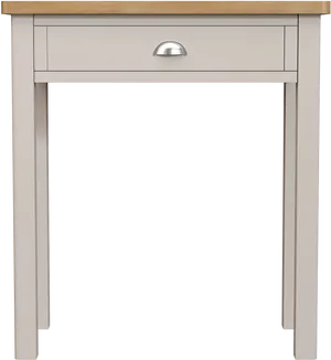 Modern Whiteand Wood Dressing Table PNG image