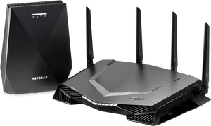 Modern Wireless Routers Display PNG image