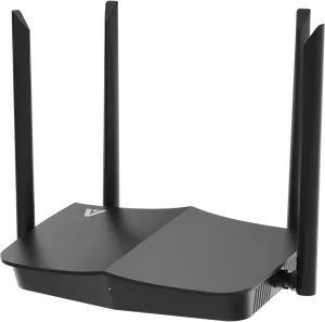 Modern Wireless Routerwith Antennas PNG image