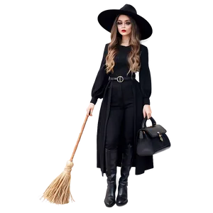 Modern Witch Fashion PNG Row