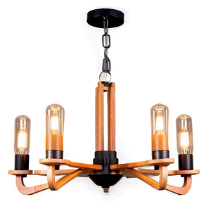 Modern Wood Chandelier PNG Apw PNG