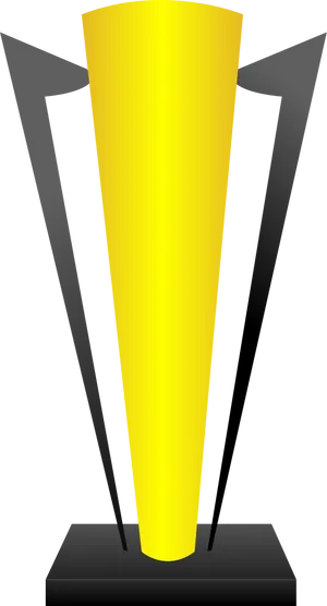 Modern Yellow Trophy Design