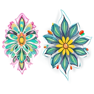 Modest Bloom Illustration PNG Mlx80 PNG