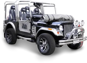 Modified Open Top Thar Vehicle PNG image