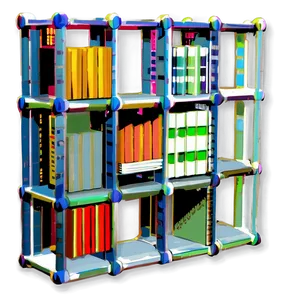 Modular Bookshelf PNG Mav86