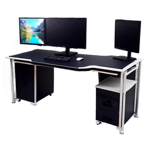 Modular Gaming Desk PNG Dui