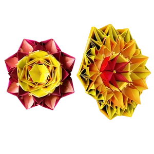 Modular Origami Flower PNG 06282024 PNG