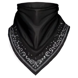 Moisture-wicking Black Bandana PNG 06122024 PNG