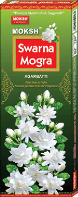 Moksh Swarna Mogra Agarbatti Packaging PNG image