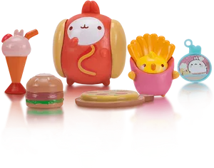 Molang Fast Food Friends PNG image