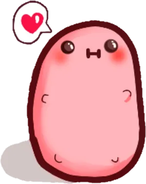 Molang Love Expression Sticker PNG image