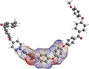 Molecular Interaction3 D Model PNG image