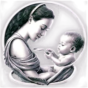 Mom And Baby Feeding Png Why PNG image