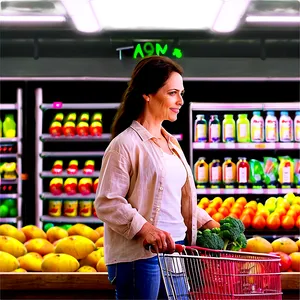 Mom At Grocery Store Png Esi PNG image