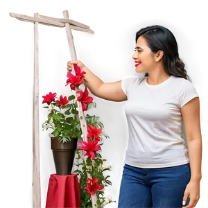 Mom Decorating Home Png Gjw PNG image