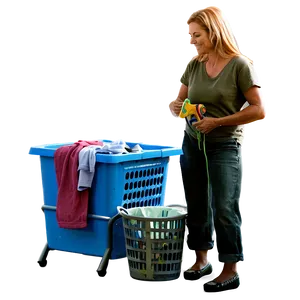 Mom Doing Laundry Png 2 PNG image
