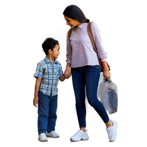 Mom Holding Hands Child Png 05232024 PNG image