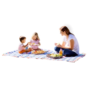 Mom Picnic With Family Png 26 PNG image