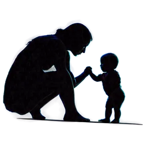 Mom With Baby Silhouette Png 11 PNG image