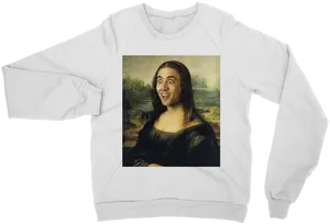 Mona Lisa Parody Sweatshirt PNG