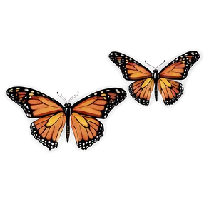 Monarch Butterflies Pattern PNG Hhf PNG